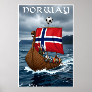 Noorse WK-poster Poster
