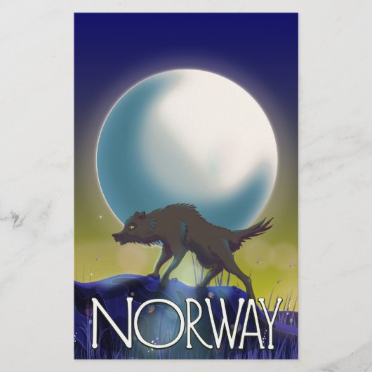 Noorse Wolf Poster (Voorkant)