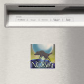Noorse Wolf Poster Magneet (Insitu (Vaatwasser))