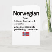 Noorse wortels Noorwegen Vlag Noors erfgoed Kaart (Voorkant)