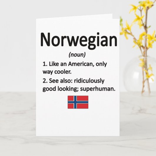 Noorse wortels Noorwegen Vlag Noors erfgoed Kaart (Gele Bloem)