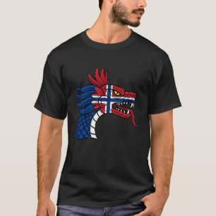Noorse wortels Norge Noorse vlag 8 T-shirt