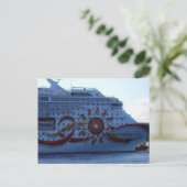 Noorse zon briefkaart (Staand voorkant)