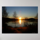 Noorse zonnopstijg poster (Voorkant)