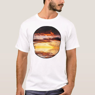 Noorse zonsondergang t-shirt