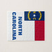 NOORTH CAROLINA FLAG LEGPUZZEL (Horizontaal)