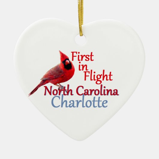 NOORTH CAROLINA KERAMISCH ORNAMENT (Voorkant)