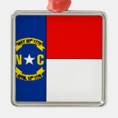 NOORTH CAROLINA METALEN ORNAMENT (Voorkant)