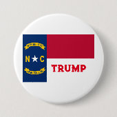 NOORTH CAROLINA RONDE BUTTON 7,6 CM (Voorkant)