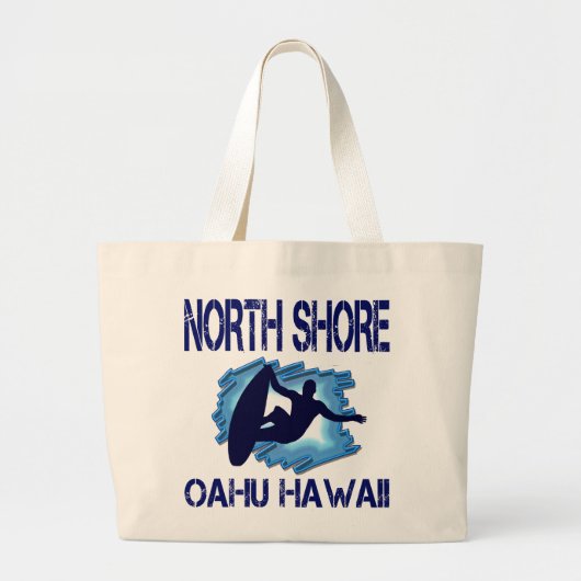 NOORTH SHORE, OAHU, HAWAII GROTE TOTE BAG (Voorkant)
