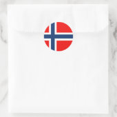 noorwegen2 ronde sticker (Tas)