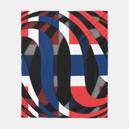 Noorwegen #1 fleece deken (Voorkant)