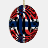 Noorwegen #1 keramisch ornament (Rechts)