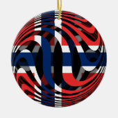 Noorwegen #1 keramisch ornament (Voorkant)