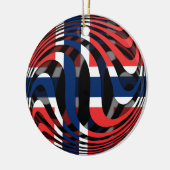 Noorwegen #1 keramisch ornament (Links)