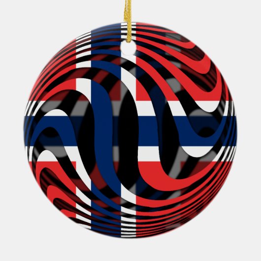 Noorwegen #1 keramisch ornament (Achterkant)