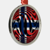 Noorwegen #1 metalen ornament (Rechts)