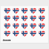 NOORWEGEN 77 HART STICKER (Vel)