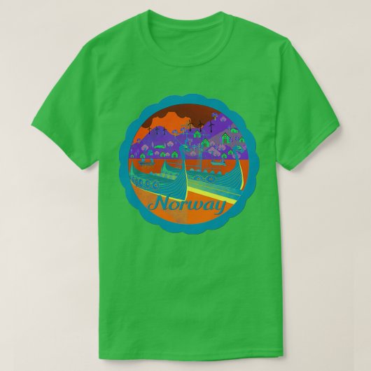Noorwegen 9 1 t-shirt (Design voorkant)