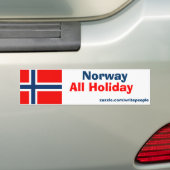 noorwegen alle vakantie - Bumperstickers (Op auto)