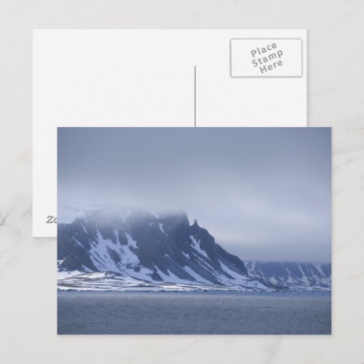 Noorwegen, Arctische cirkel, Noordelijke Atlantisc Briefkaart (Voorkant / Achterkant)