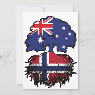 Noorwegen - Australische Australische boomstammen Kaart