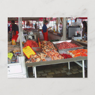 Noorwegen, Bergen vismarkt Briefkaart