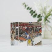 Noorwegen, Bergen vismarkt Briefkaart (Staand voorkant)