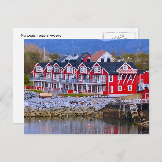 Noorwegen, Bergen Waterside Briefkaart (Voorkant / Achterkant)