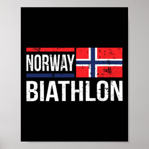 Noorwegen Biatlon Target Skiing Shooting Competiti Poster