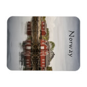 Noorwegen Boat Houses Souvenir Magneet (Horizontaal)