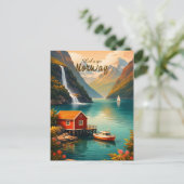 Noorwegen Briefkaart (Staand voorkant)