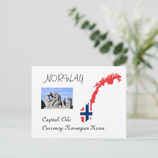 Noorwegen Briefkaart (Staand voorkant)