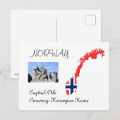 Noorwegen Briefkaart (Voorkant / Achterkant)