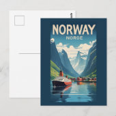 Noorwegen Briefkaart (Voorkant / Achterkant)