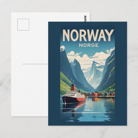 Noorwegen Briefkaart (Voorkant / Achterkant)