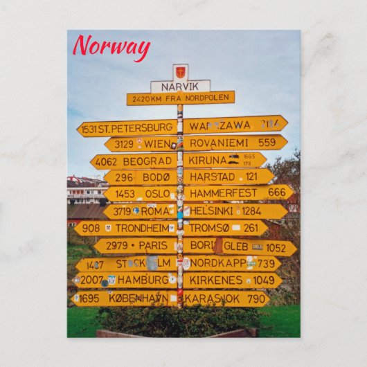 Noorwegen Briefkaart (Voorkant)