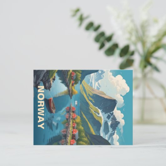 Noorwegen Briefkaart (Staand voorkant)