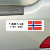Noorwegen Bumpersticker (Op auto)