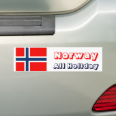 noorwegen - bumpersticker (Op auto)
