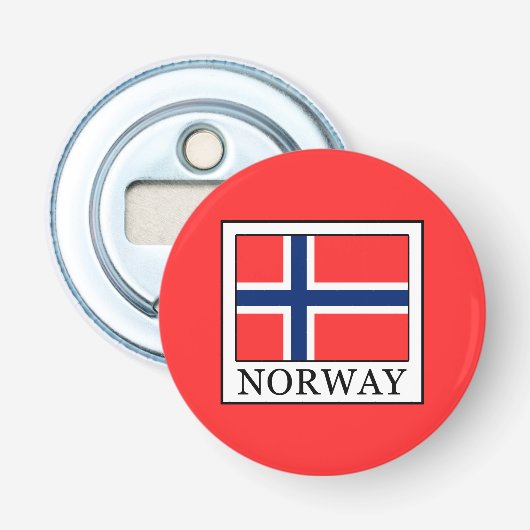 Noorwegen Button Flesopener (Voorkant)