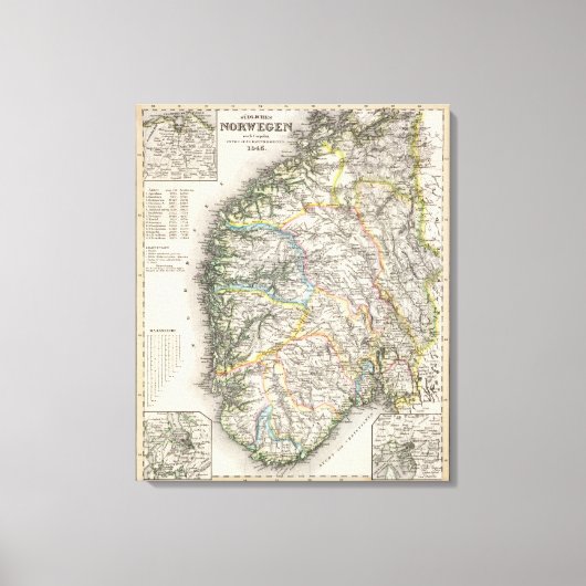 Noorwegen Canvas Afdruk (Voorkant)