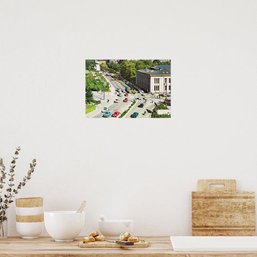  Noorwegen, centrum Oslo Poster (Keuken)