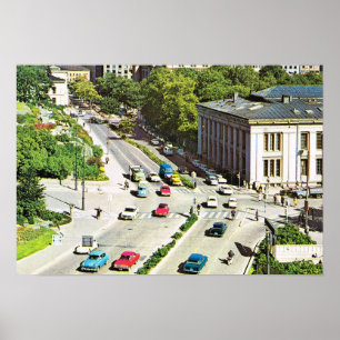  Noorwegen, centrum Oslo Poster