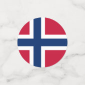Noorwegen Confetti, feest, Norwegian Flag Confetti (Kleine voorkant)