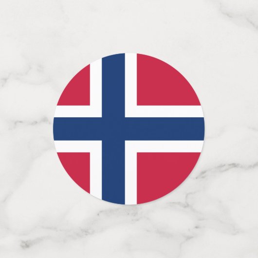 Noorwegen Confetti, feest, Norwegian Flag Confetti (Kleine voorkant)