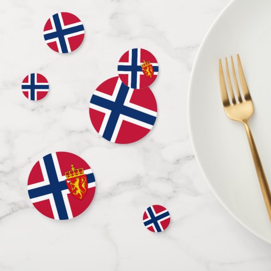 Noorwegen Confetti, feest, Norwegian Flag Confetti (Groep)
