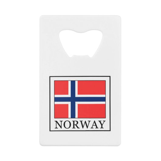 Noorwegen Creditkaart Flessenopener (Voorkant)