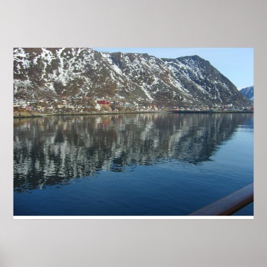 Noorwegen, dat een fjord ingaat poster (Voorkant)