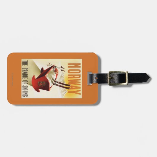 Noorwegen - De wieg van het Skiing Bagagelabel (Voorkant horizontaal)